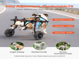 Dog Wheelchair for Back Legs, Adjustable 2 Wheels Pet Wheelchair, Lightweight Dog Cart with V952-CWLYLLSZHMLLG0BX1001V0