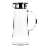 Glass Cold Water Pitcher 1.5L High Borosilicate Glass Drink Dispenser Iced Tea Container for V1366-AZ2-W-13035