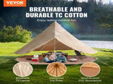 Canvas Bell Tent 5m/16.4ft 4-Season Camping Yurt Tent with Stove Jack V952-FBZXZP5MMGBZ364SNV0