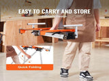 Miter Saw Stand 300lbs Load Capacity Steel Collapsible Stand for Miter Saw V952-RZXXQJZJGZ782C9FHV0