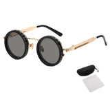 Adjustable Tint Polarized Round Sunglasses for Men ND9 Stepless 1 to 9 Gears Transition Lens V1366-AZ2-W-16593