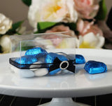 50 Pack of 5x8cm Clear PVC Plastic Folding Packaging Small rectangle/square Boxes for Wedding V382-50RECTPVC5X5X8