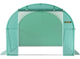Walk-in Tunnel Greenhouse Galvanized Frame & Waterproof Cover 15x7x7 ft V952-YDSDWSL1577FTL1FIV0