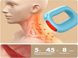Portable Heated Fascia Ring Massager with 5-Speed Vibration & USB-C Charging Deep Tissue Muscle V1107-CS-ZDAMQ2