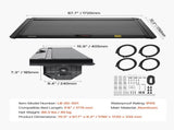 Retractable Tonneau Cover, 5.8 ft Hard Tonneau Cover with Built-in Drainage Pipe for 2021-2024 V952-SSHBXGZDKCHEQYGJ4V0