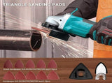 159 PCS Oscillating Saw Blades with Sandpaper, Universal Titanium Multitool Blades for V1258-DP02-C-609