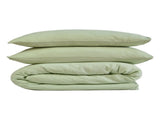 100% Cotton Muslin Duvet Quilt Cover Set w/ 2 Pillow Cases in Pastel Green - King V563-MUSLIN_DVT_GRN-KING
