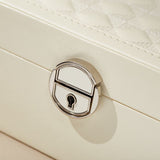 Red Large PU Leather Jewelry Box with Mirror & Lock - Velvet Lined Organizer for Rings, Necklaces & V888-ELOSUNG47337