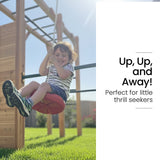 ROVO KIDS Ultimate Outdoor Monkey Bars Playset Frame, with Climbing Wall, Disc Swing, Rope Ladder V219-PLYNJPRVMB3B