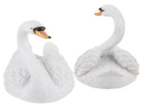 Resin Simulation Floating White Swan Figurine Ornament for Landscape Yard Gardening Decoration V1294-YM0901-3111200121111