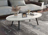 Oval Coffee Table Mid Century Modern Minimalist Display V63-921071