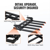 Clamp on Debris Forks to 1200 mm Bucket, 1200 kg Capacity Heavy Duty Clamp on Pallet Forks V952-NYCDCC480000YRZ31V0