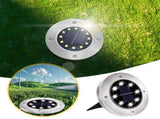 8-Pack Solar Ground Lights - Waterproof In-Ground Landscape Lighting for Pathway, Yard, Deck, Patio V1366-AZ2-W-16400