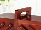 Wooden Sewing Box for Adults Beginners Sewing Kit for Adults Accessories Home Sewing Basket V1370-AZ4-15768