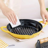 BUYDEEM CP553 Enameled Cast Iron Grill Pan V943-CP553-YELLOW