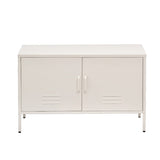 Artiss Buffet Sideboard Metal Cabinet - BASE White AI-LOCKER-LD-WH