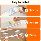 Silver Motion Sensor Light Rechargeable Led Light Dimmable Light 3 Light Color 2-Pack V1347-124-SIL-99665