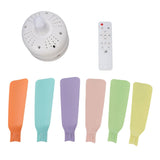Socket Light Fan LED Dimmable Remote Control Socket Ceiling Fan with 6 Leaves E26 E27 Base for Home V1294-YM0901-3119250013411