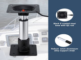 Seamanship Boat Seat Pedestal 34 - 46cm Adjustable Gas Lift 360 Degrees Swivel BS-PED-GL-3446-BK