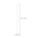 100pcs White Iron Calendar Hangers for School and Office Use, Easy Page Flipping, and Convenient V1366-AZ2-W-18687