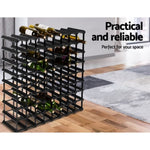 Artiss Wine Rack 72 Bottle Black WINE-RACK-72B-BK