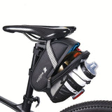 Bicycle Tail Bag with Quick Access Kettle Pocket & Reflective Safety Light V1106-139-BLA-38274