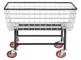 Wire Laundry Cart Wire Laundry Basket 2.8 Bushel Heavy Duty w/ 4'' Wheels V952-XYCDG96B-X0000001V0