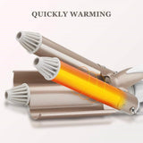 Hair Curler,3 Barrels Curling Iron Hairs Three Barrel Curling 1 Barrel Curler Wand,25Mm Hair V1366-AZ2-W-24458