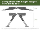 2.8" to 11.4" Step Stabilizer Kit Compatible with RV Travel Trailers and Motorhomes, Easy V1192-AZ-W-0585