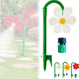 Sprinkler Crazy Dancing Flower Waters Funny 360&deg Rotating Sun Flower Dancing Daisy Lawn V1366-AZ2-W-11379