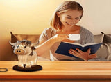 Cow Table Lamp Farmhouse Cow Night Light, Cow Bedside Lamp USB Small Nightstand Lamp for Home Office V1369-AZ3-W-11827