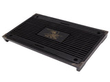 Gongfu Tea Tray Water Storage Drainage Home Decoration Ornament Serving Tray for Office Black V1294-YM0703-3118230040112