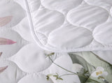 Bianca Lorna White Floral Printed Quilted Bedspread Set King V442-BCA-BEDSPREAD-LORNA-WHITE-KI