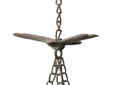 Hanging Lilypad Birdfeeder w Dragonfly & Bell 84cm V637-06981BRD