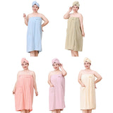 Bath Towel Wrap Women Plus Size - Adjustable Soft Microfiber Shower After Body Wraps with Hair V1189-WXFWAL-20260319-01645