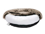 PaWz Pet Bed Cat Dog Donut Nest Calming L Brown Large PT1035-L-BR