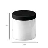 5x 250g Plastic Cosmetic Jar + Lids - Empty White Cream Container V238-SUPDZ-40114301337680