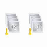 8 Pcs Repair Kit 12 X12 Repair Patch with Scraper Self Adhesive Wall Repair Patch V1366-AZ2-W-14648