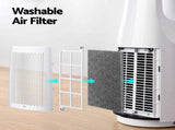 Devanti Bladeless Tower Fan 100cm 2-in-1 Cooling Airflow Purifying Remote TF-RC-310L-FT-WH
