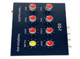 EQ-7 Audio Signal Headset Amplifier 7-Band EQ Equalizer 2 Channel Digital Sound Equalizer 12V Power V1370-AZ4-18610