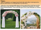 Heavy Strong Metal Wedding Arch Garden Arbor Floral Backdrop Stand Indoor Outdoor V767-HQ-ZJ133