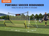 Soccer Trainer, 2-IN-1 Portable Soccer Rebounder Net, Iron Soccer Practice Equipment, Sports V952-ZQHDWTZDZBXGZ780TV0