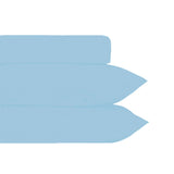 Plain Dyed Polyester Cotton Combo Set Blue Double V442-HIN-FITTEDSS-PLAINDYEPOLYCOTTON-BLUE-DS