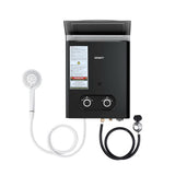 Devanti Portable Gas Water Heater LPG-powered System Black GWH-A-LPG-4DZ-BK