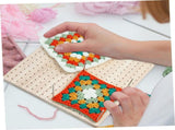 Crochet Knittings Gift Shaper Fixed Plate Square Accessories Knitting Supplies Wood Blocking V1366-AZ2-W-03826