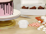 Clear Plastic Dessert Containers with Lids for Pudding, 200 Pieces Disposable Cups for Party and V1366-AZ2-W-25407