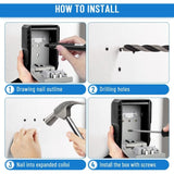 Waterproof Outdoor Security Key Box Key Box Wall Mounted Key Box Large Key Box For Keys, Cards Home V1188-MS-227-1940