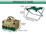 Folding Gardening Stool with Detachable Storage Tote Bag, Multifunctional Gardening Tools Set V1369-AZ3-W-02499