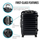 Olympus Noctis Suitcase 24in Hard Shell ABSPC - Stygian Black LUG-03D-24-BK