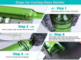 Glass Bottle Cutter Tool for DIY Crafting, Adjustable Cutting Machine for Repurposing Bottles into V1341-ZY-QLEZAA5P-SILVER